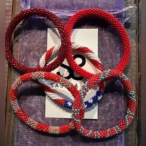Sashka Co Beaded Bracelets Set of 5 B15